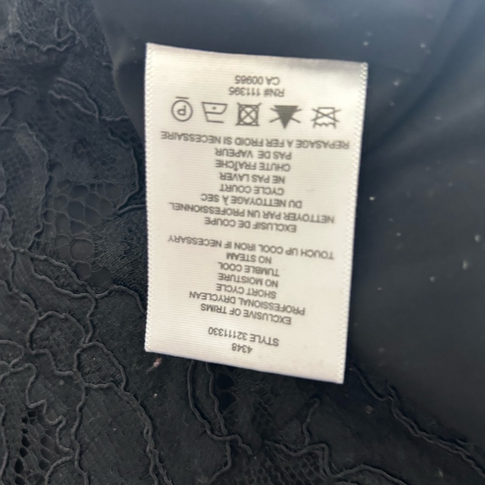 Tory Burch Black Lace Skirt Size 0 - Picture 4 of 8
